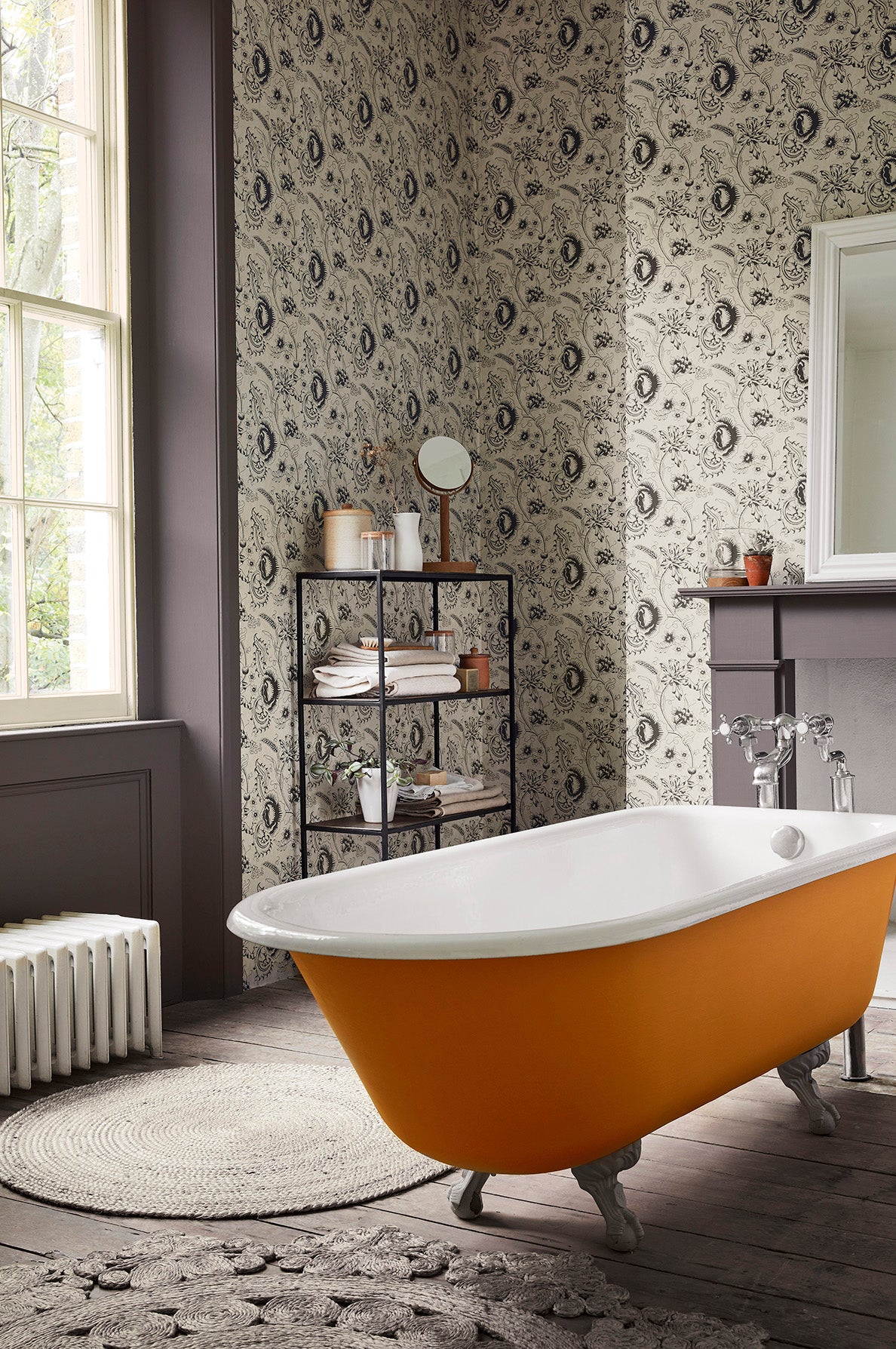 Little Greene Woodblock Mono Behang 0291WOKNIGH - LAB COLOUR THE WORLD