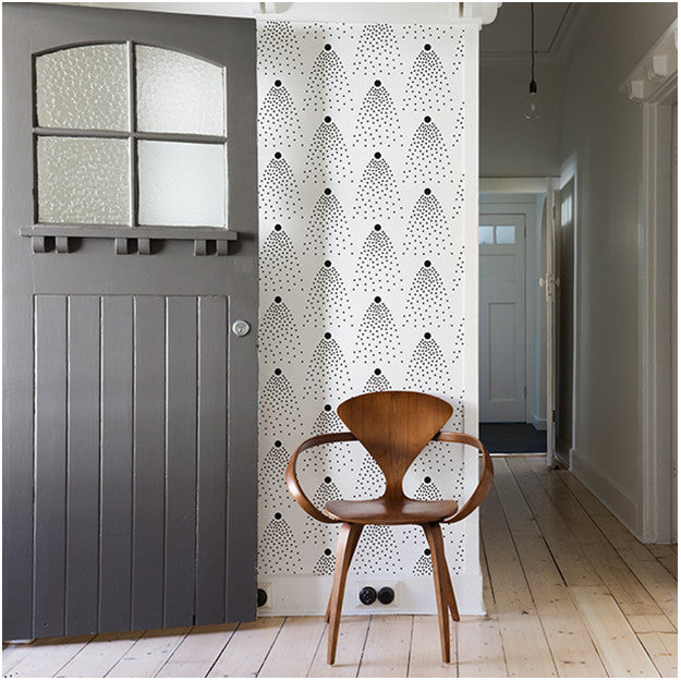 Les Dominotiers Betsy Black & White Behang DOM 144-1