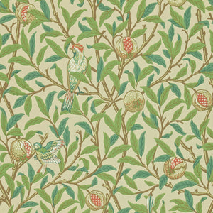 Morris & Co. Bird & Pomegranate Behang 216841 - LAB COLOUR THE WORLD
