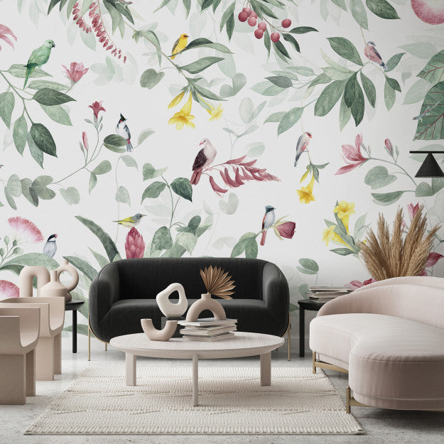 Les Dominotiers Birds Island Behang DOM 618