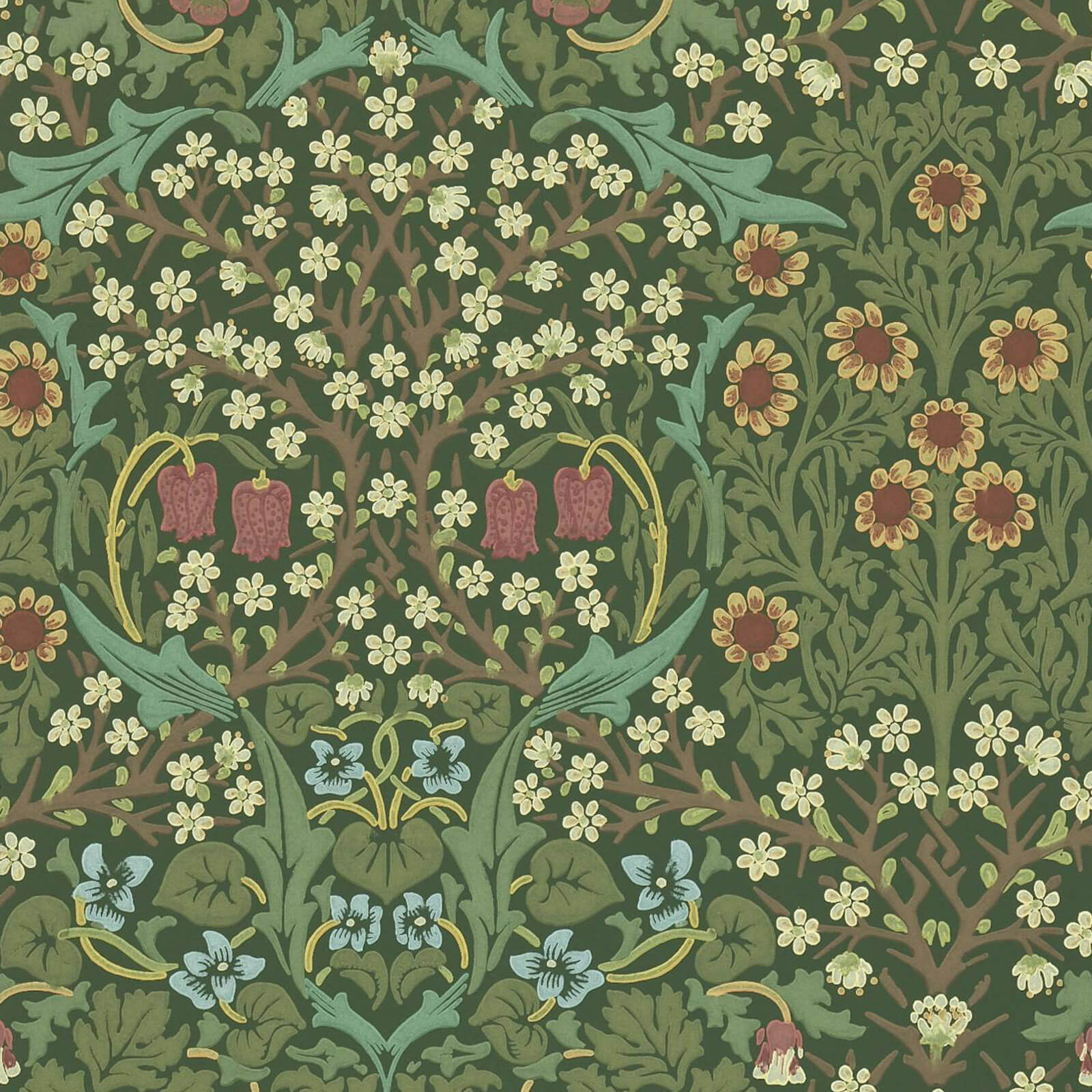 Morris & Co. Blackthorn Behang 210409 - LAB COLOUR THE WORLD