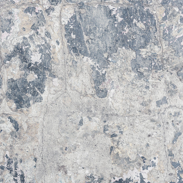 Les Dominotiers Blue Patina Bleu Behang DOM 416