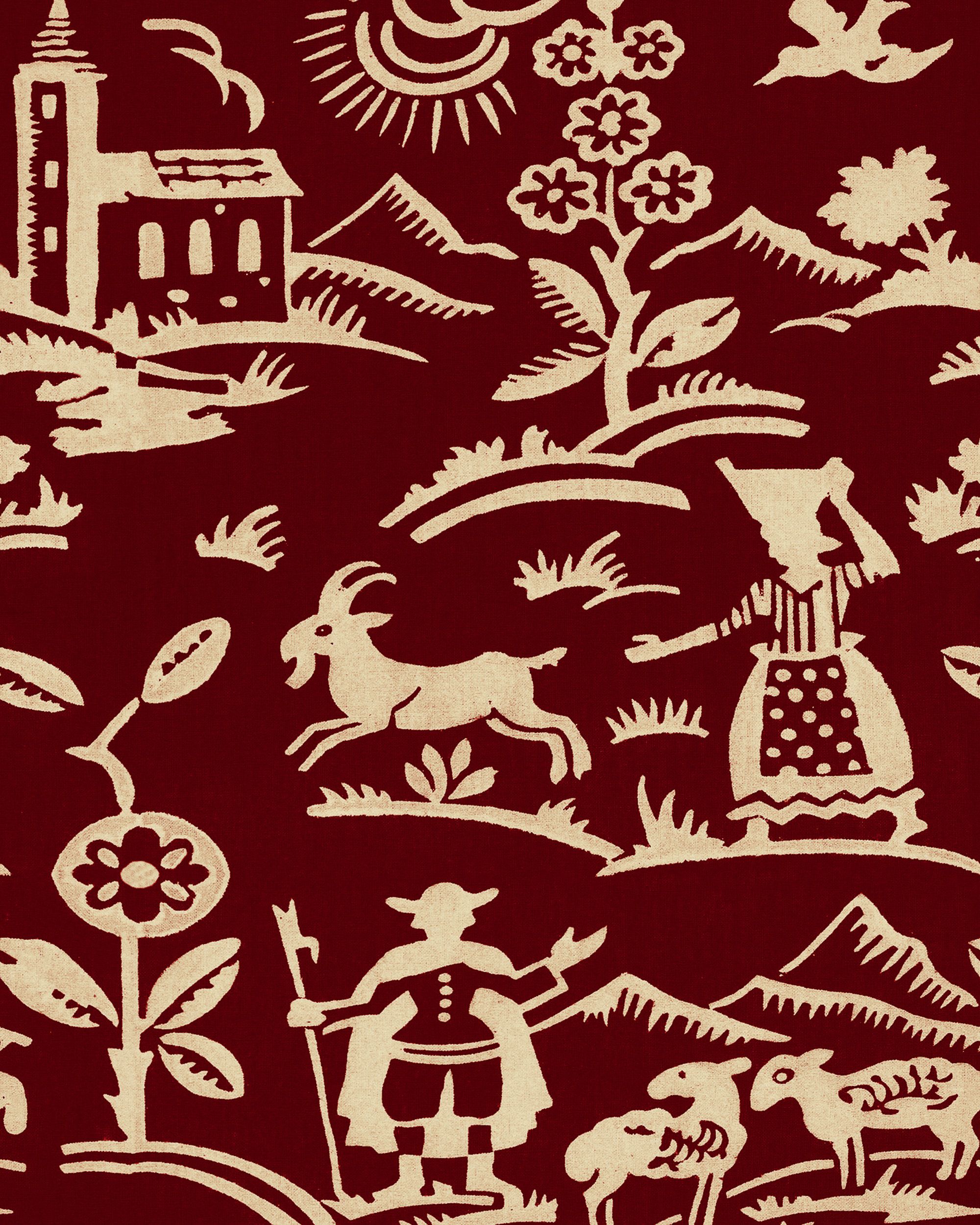 Mind The Gap Brixen Maroon Behang