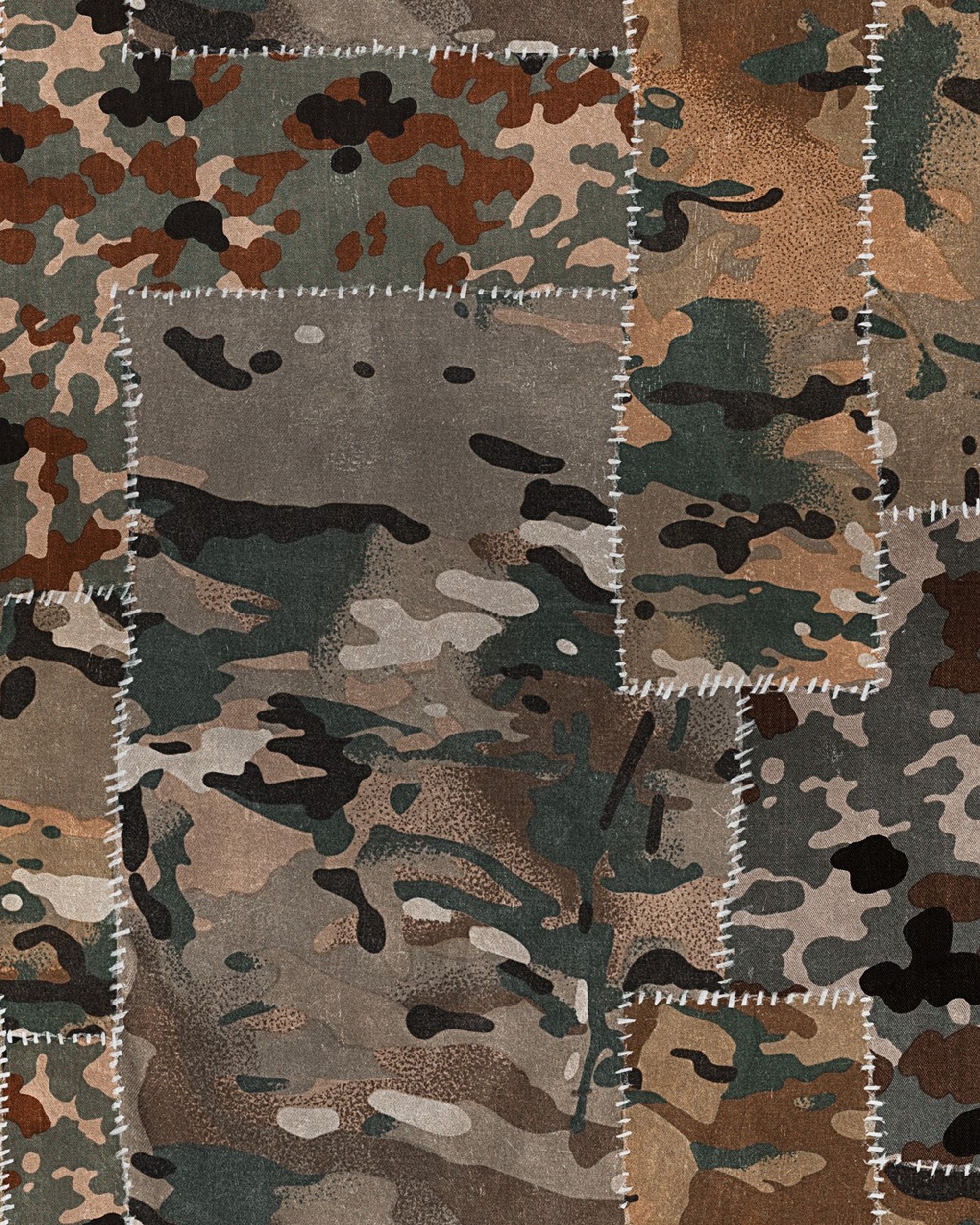Mind The Gap Camo Brown Behang