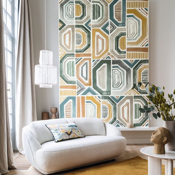 Casamance Karabane Bogolan behang 75193988 - LAB COLOUR THE WORLD