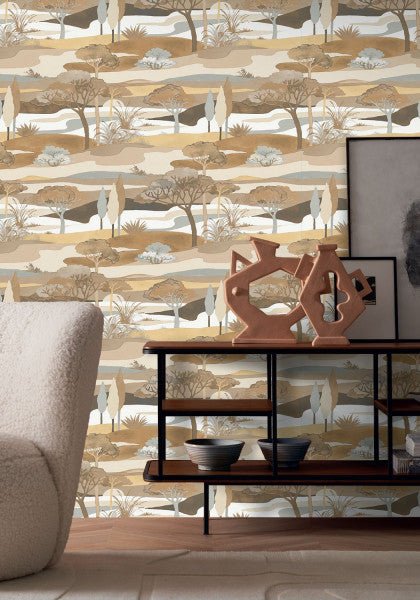 Casamance Otomi Cap Ferret behang 75870100 - LAB COLOUR THE WORLD
