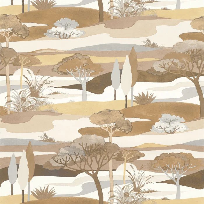 Casamance Otomi Cap Ferret behang 75870100 - LAB COLOUR THE WORLD
