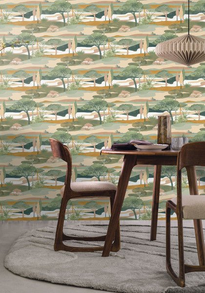Casamance Otomi Cap Ferret behang 75870202 - LAB COLOUR THE WORLD
