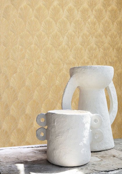Casamance Textures Métalliques Tourmaline behang 75781324 - LAB COLOUR THE WORLD