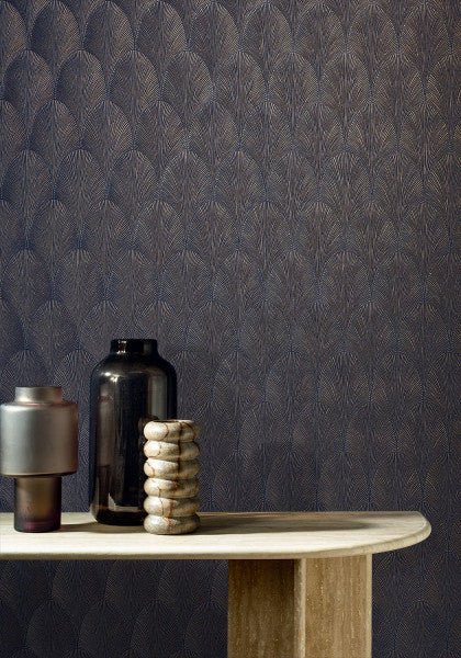 Casamance Textures Métalliques Tourmaline behang 75781936 - LAB COLOUR THE WORLD