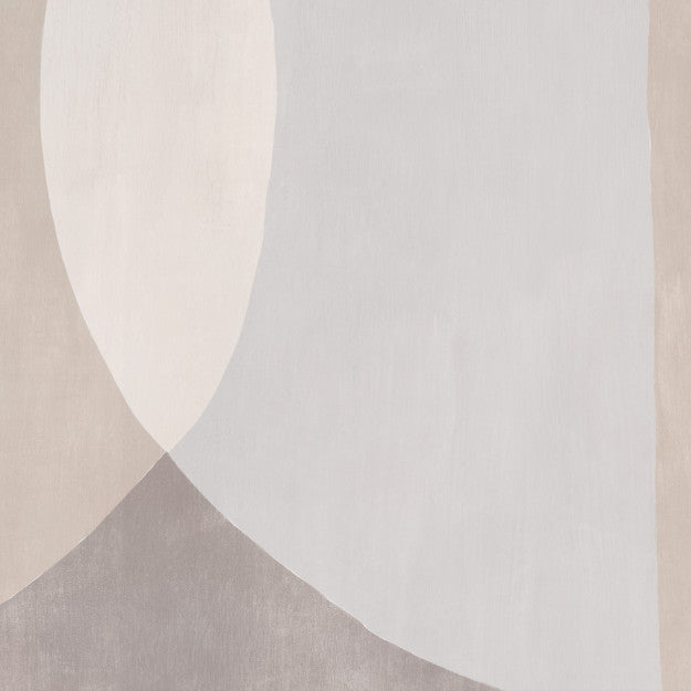 Les Dominotiers Circles Beige / Grey / Terracota Behang DOM 700