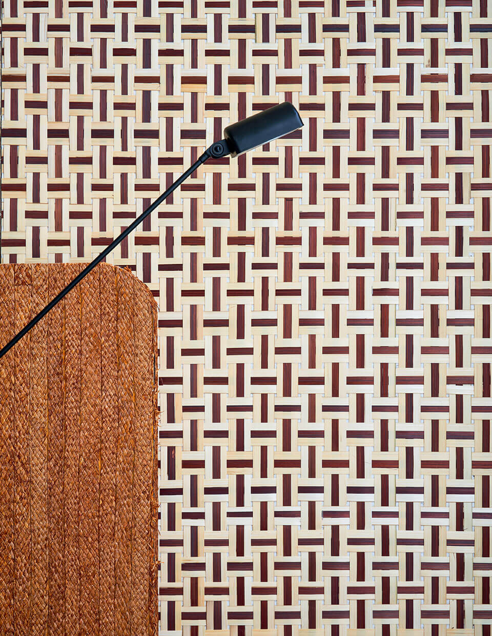CMO Paris Bambou Bi-Couleur Behang WBB 05 - Naturel tabac