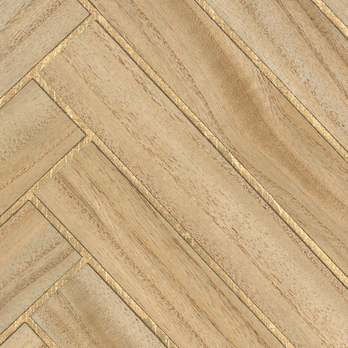 CMO Paris Bois Chevron Behang CMO WBO 02 - Blond Or