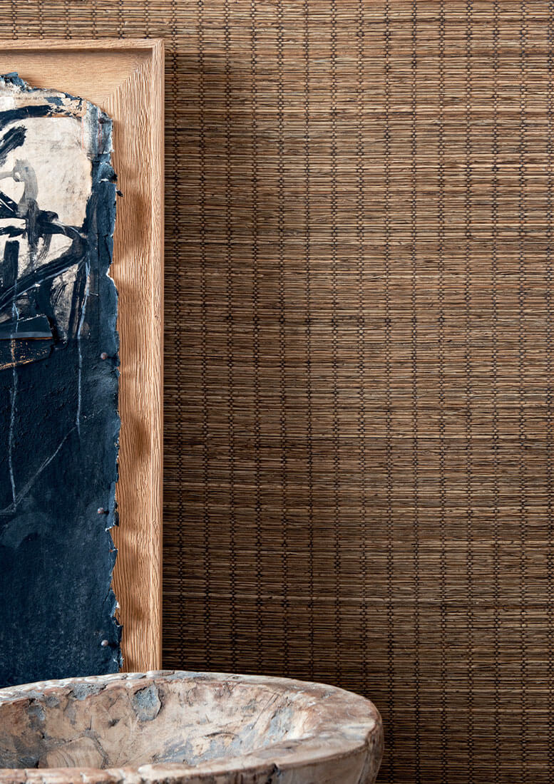 CMO Paris Papyrus Tressé Behang WRS 03 - Tabac