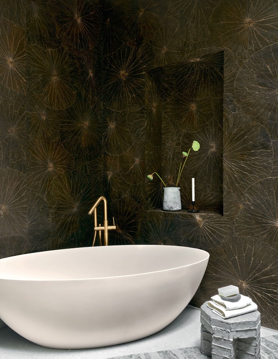 CMO Paris Nénuphar Sauvage Behang WNE 02 68 - mousse - LAB COLOUR THE WORLD