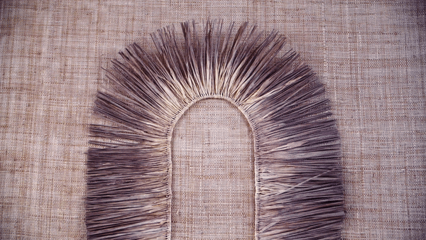 CMO Paris Raphia Totem Behang WRA 09 - Polaire
