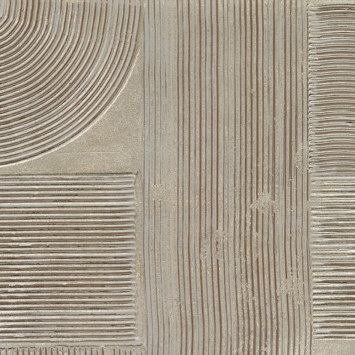CMO Paris Gesso Peigné Behang CMO WCA 03 - Argent