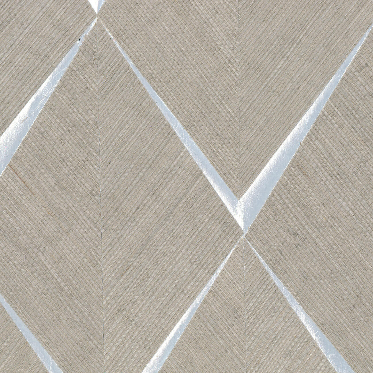 CMO Paris Sisal Losange Behang CMO WSI 02 - Beige Argent