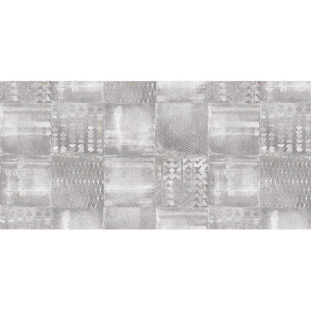 Les Dominotiers Concrete Tiles Wall Gris Behang DOM 431