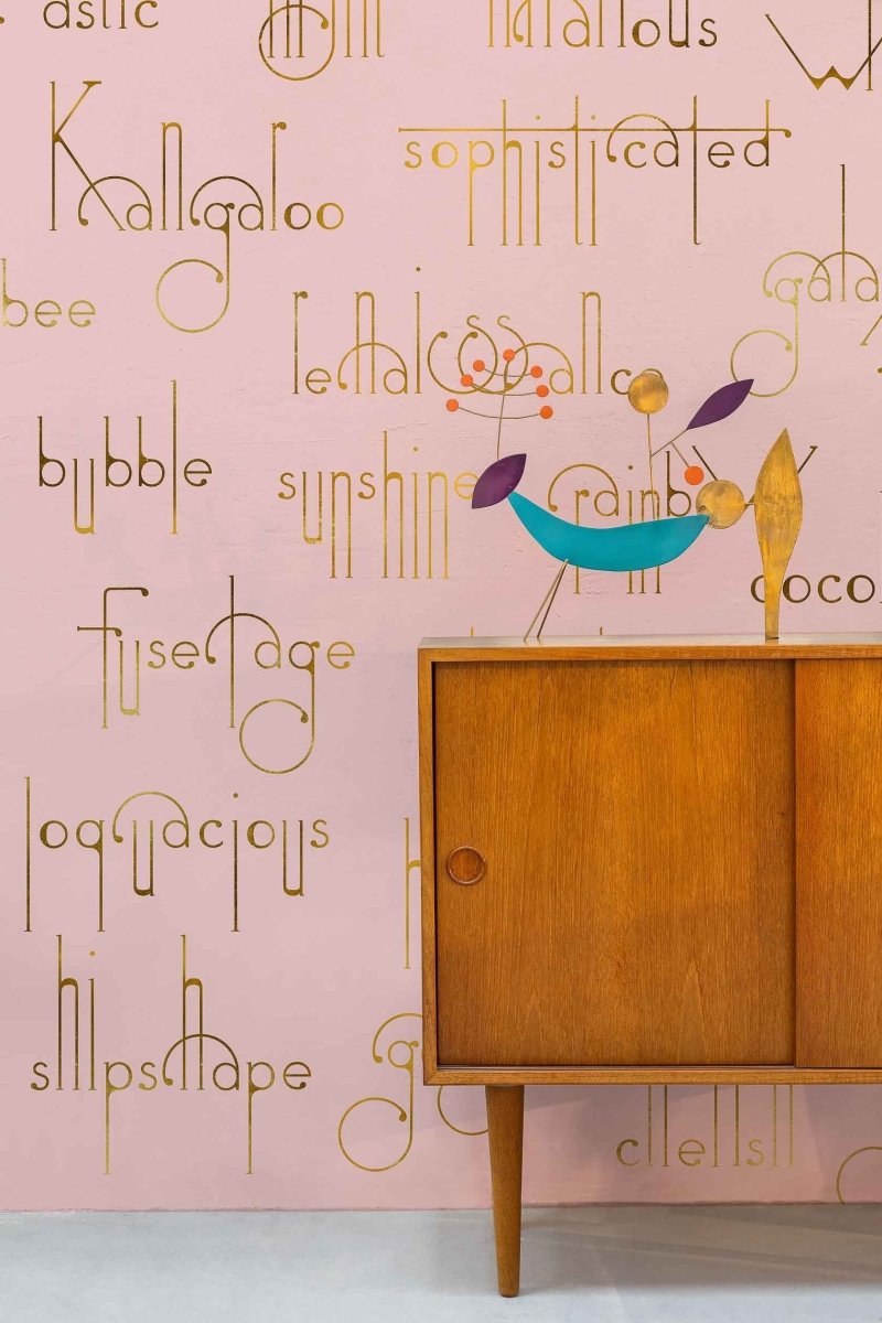 Coordonné 40th Anniversary Beautiful Words Flamingo behang 8000039 - LAB COLOUR THE WORLD