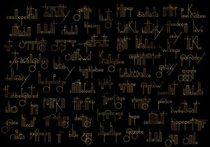 Coordonné 40th Anniversary Beautiful Words Onyx behang 8000038 - LAB COLOUR THE WORLD
