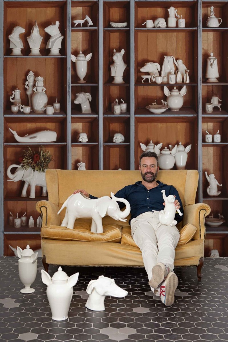 Coordonné 40th Anniversary Ceramic Fauna Fulgor behang 8000034 - LAB COLOUR THE WORLD