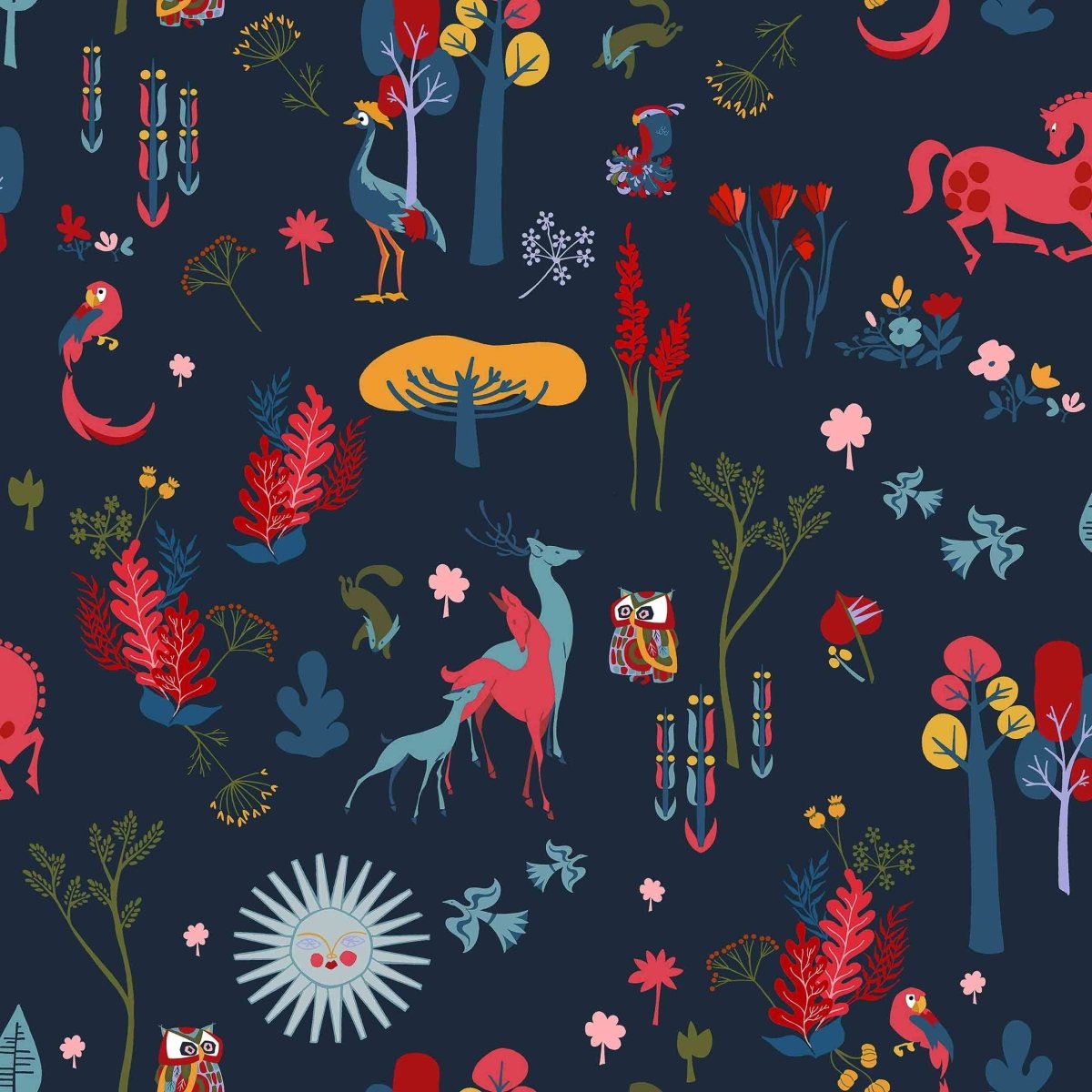 Coordonné 40th Anniversary El bosque animado behang 8000002 - LAB COLOUR THE WORLD