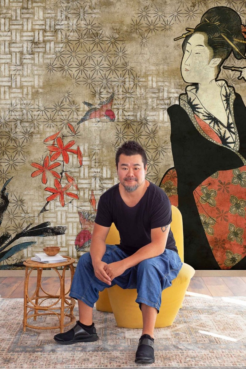 Coordonné 40th Anniversary Geisha Graffiti Hikari behang 8000036 - LAB COLOUR THE WORLD