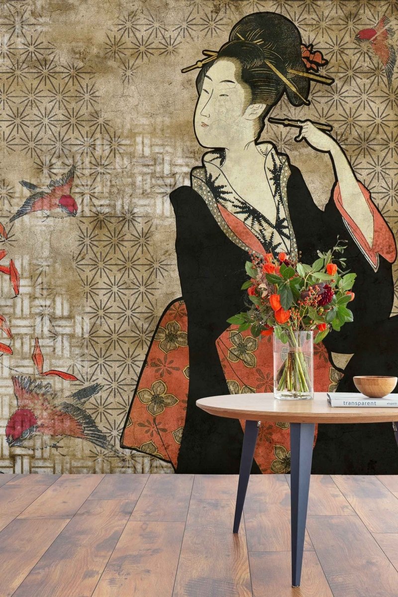 Coordonné 40th Anniversary Geisha Graffiti Hikari behang 8000036 - LAB COLOUR THE WORLD