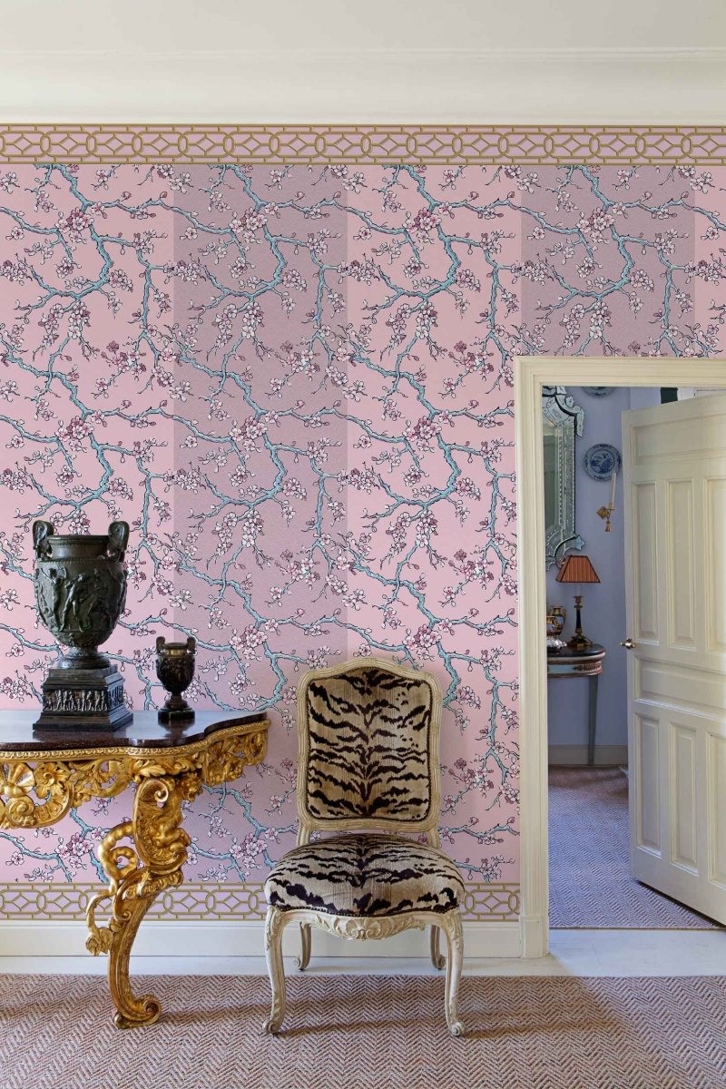 Coordonné 40th Anniversary Paravent des Amandiers Pompadour behang 8000005 - LAB COLOUR THE WORLD