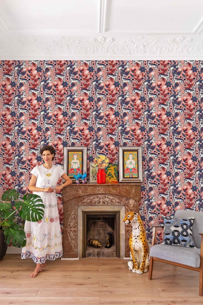Coordonné 40th Anniversary Selva de Tigres Sunset behang 8000017 - LAB COLOUR THE WORLD