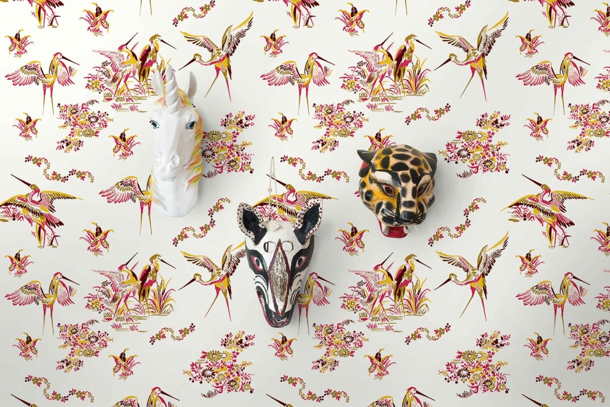 Coordonné Anima Grullas de papel behang 5900001 - LAB COLOUR THE WORLD
