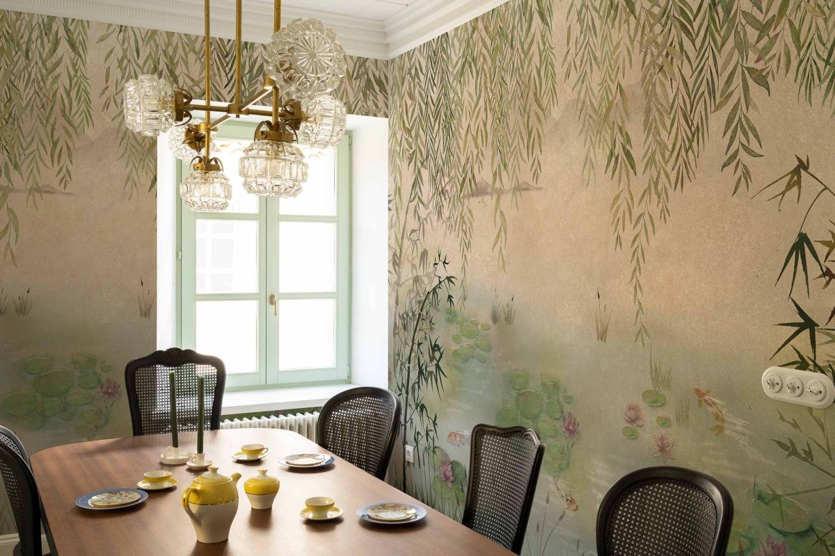 Coordonné Aracne Lotus Spring behang A00313 - LAB COLOUR THE WORLD