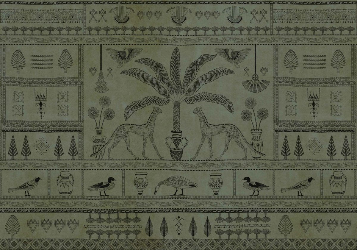 Coordonné Berber Asni Valley Leaves behang B00459 - LAB COLOUR THE WORLD