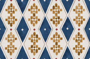 Coordonné Berber Beldi Rugs Ultramarine behang B00451 - LAB COLOUR THE WORLD