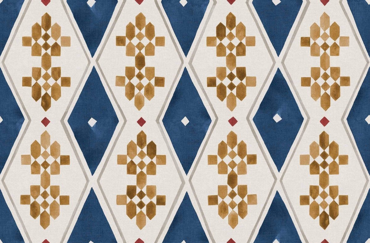 Coordonné Berber Beldi Rugs Ultramarine behang B00451 - LAB COLOUR THE WORLD