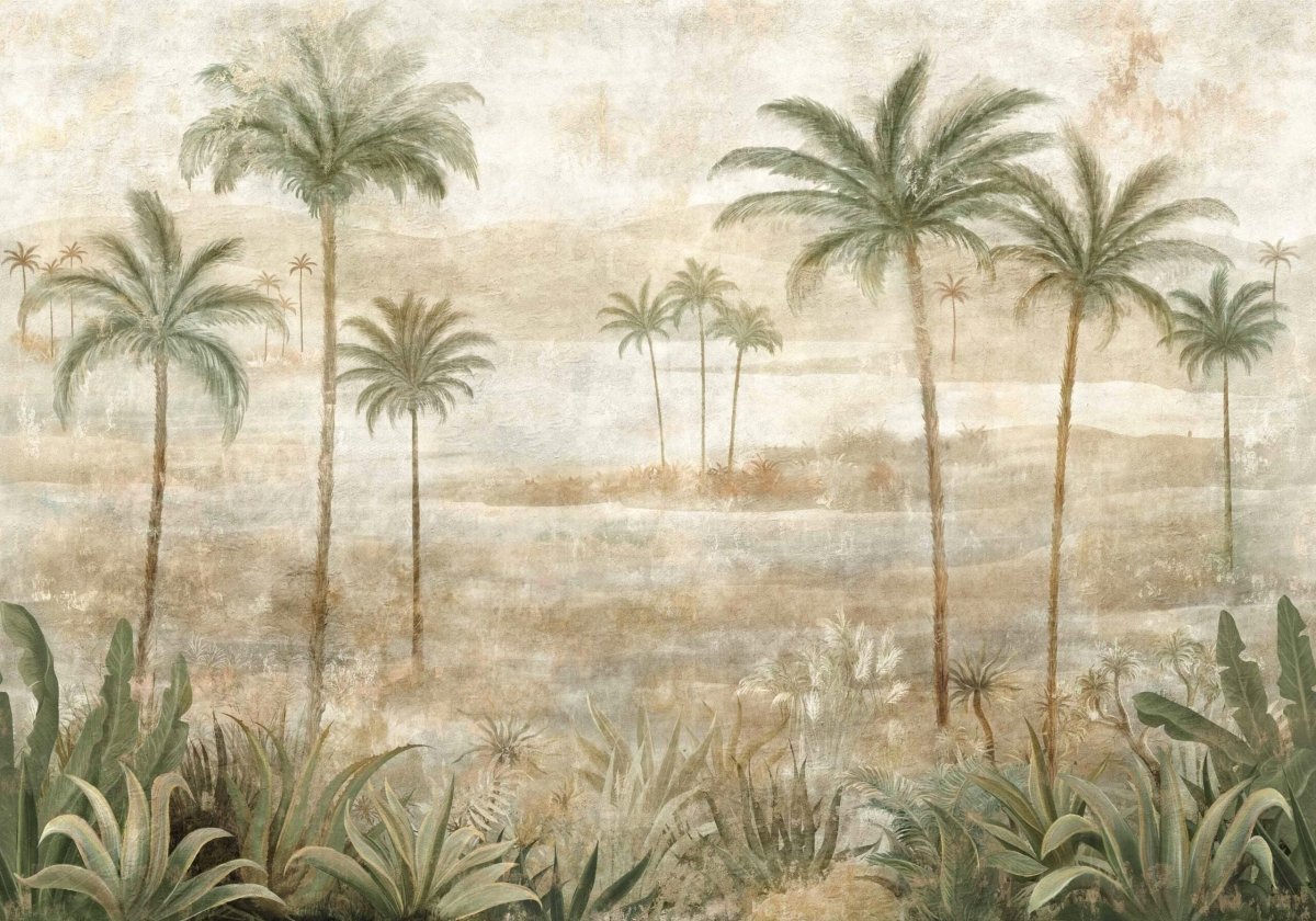 Coordonné Berber Draa Palms Leaves behang B00452 - LAB COLOUR THE WORLD