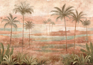 Coordonné Berber Draa Palms Rose behang B00453 - LAB COLOUR THE WORLD