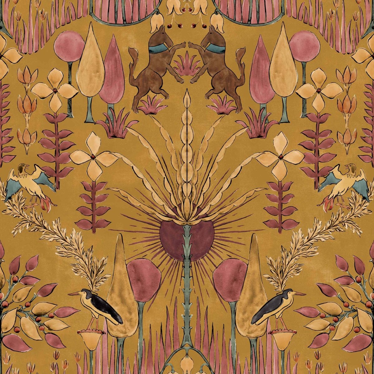 Coordonné Berber Oasis Villa Curry behang B00437 - LAB COLOUR THE WORLD