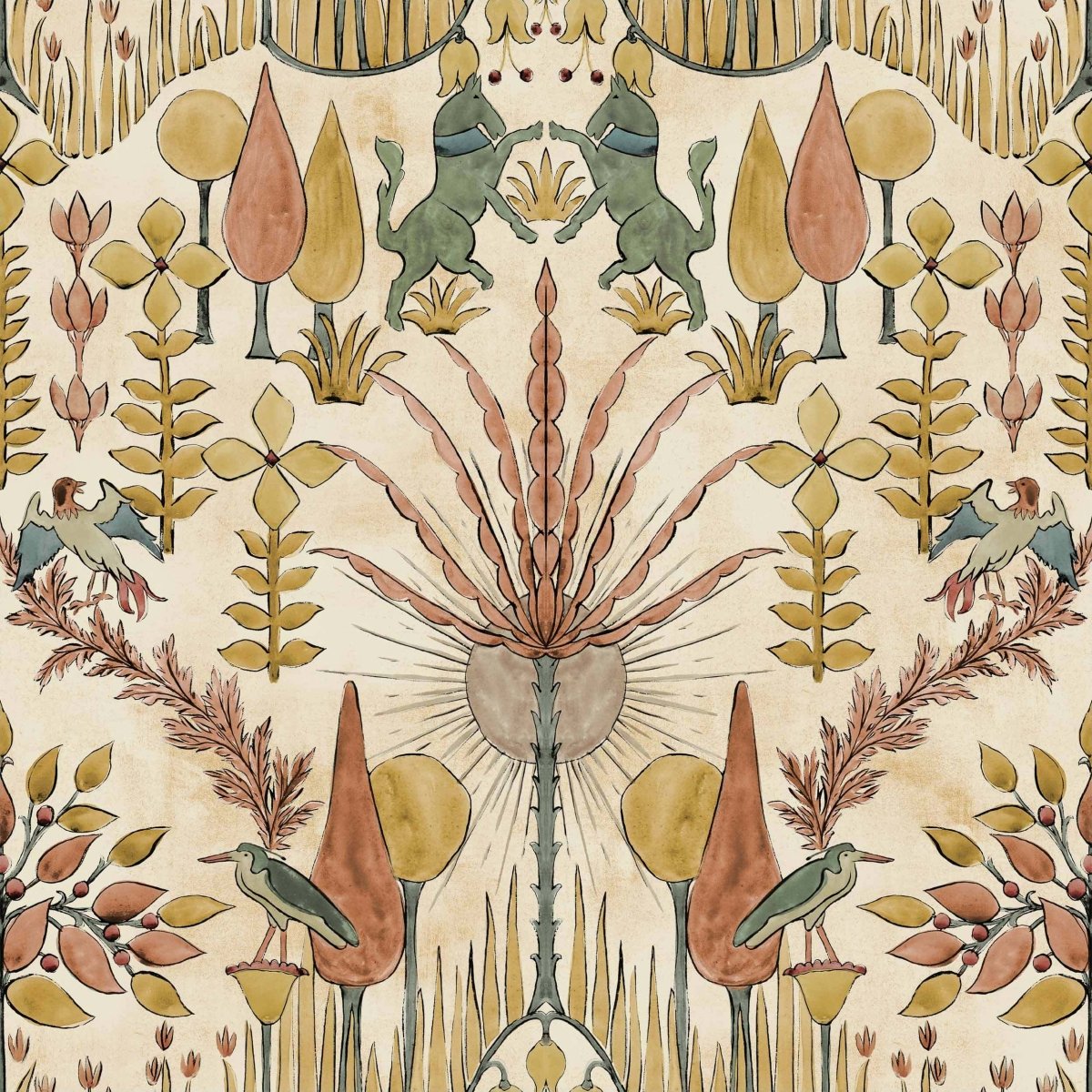 Coordonné Berber Oasis Villa Sand behang B00436 - LAB COLOUR THE WORLD