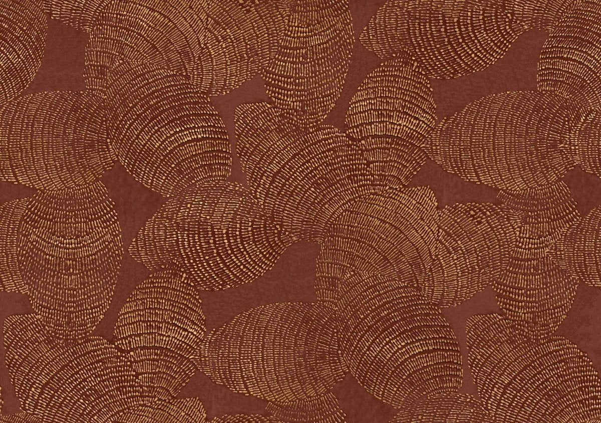 Coordonné Berber Rif Relief Burgundy behang B00407 - LAB COLOUR THE WORLD