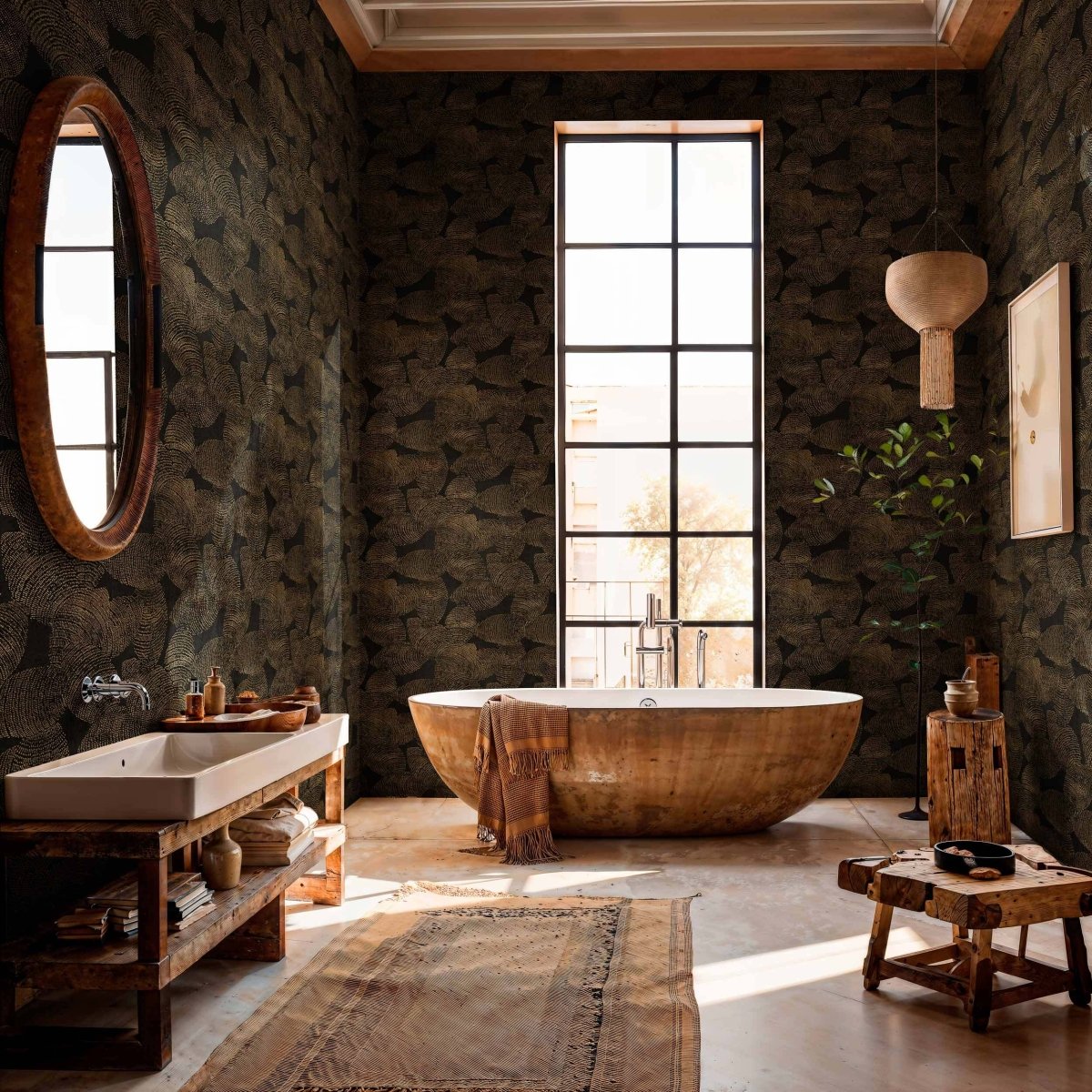 Coordonné Berber Rif Relief Night behang B00409 - LAB COLOUR THE WORLD