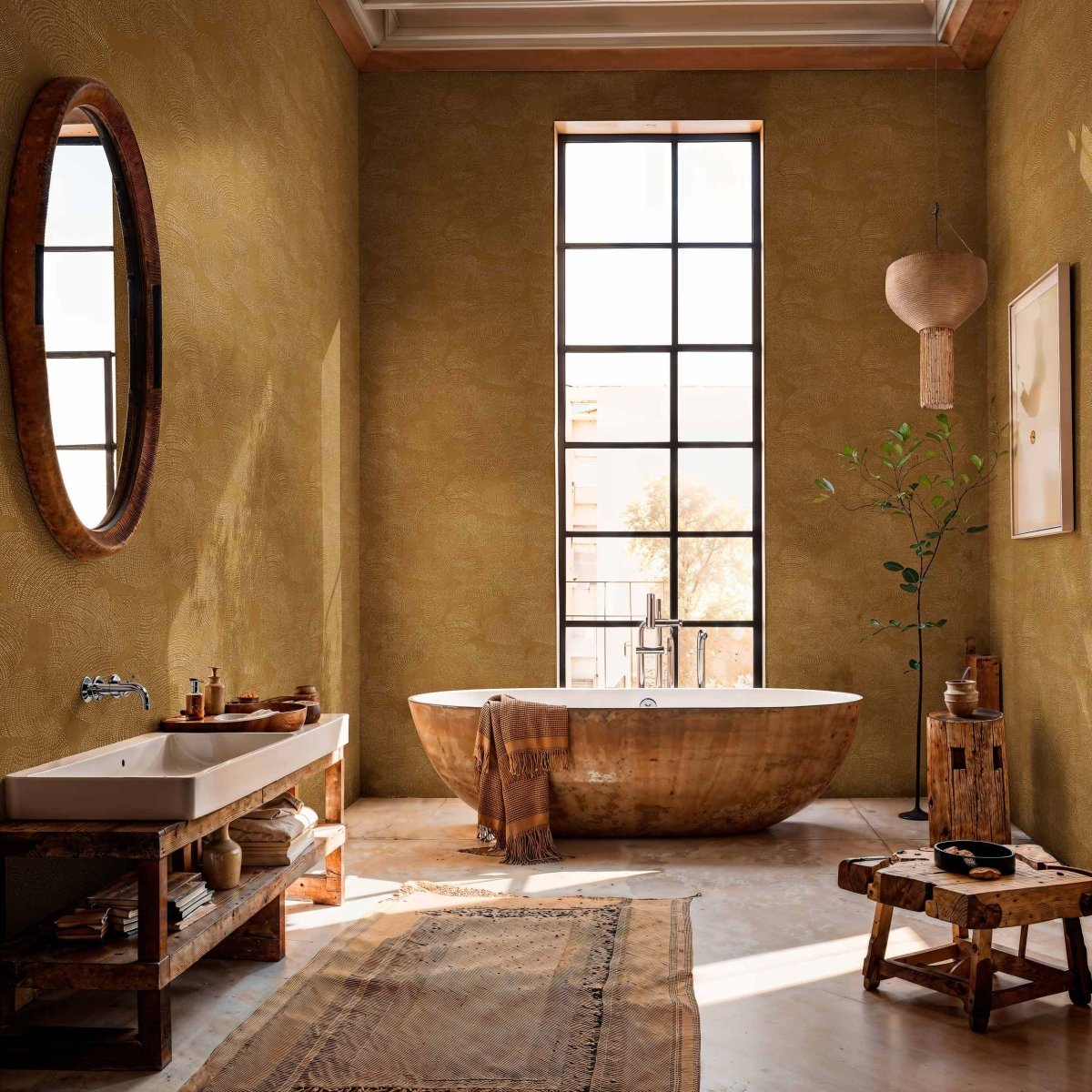 Coordonné Berber Rif Relief Sienna behang B00410 - LAB COLOUR THE WORLD