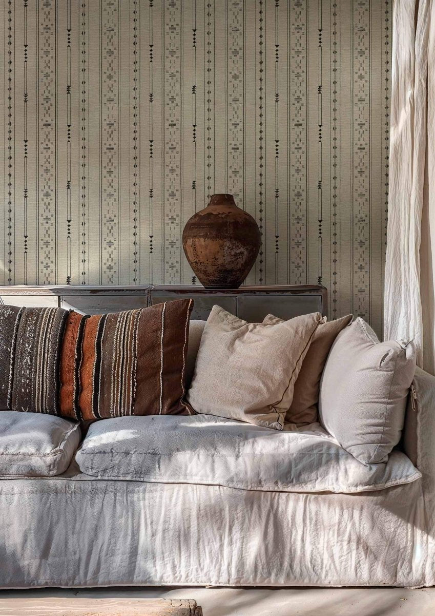 Coordonné Berber Tifinagh Script Bone behang B00418 - LAB COLOUR THE WORLD