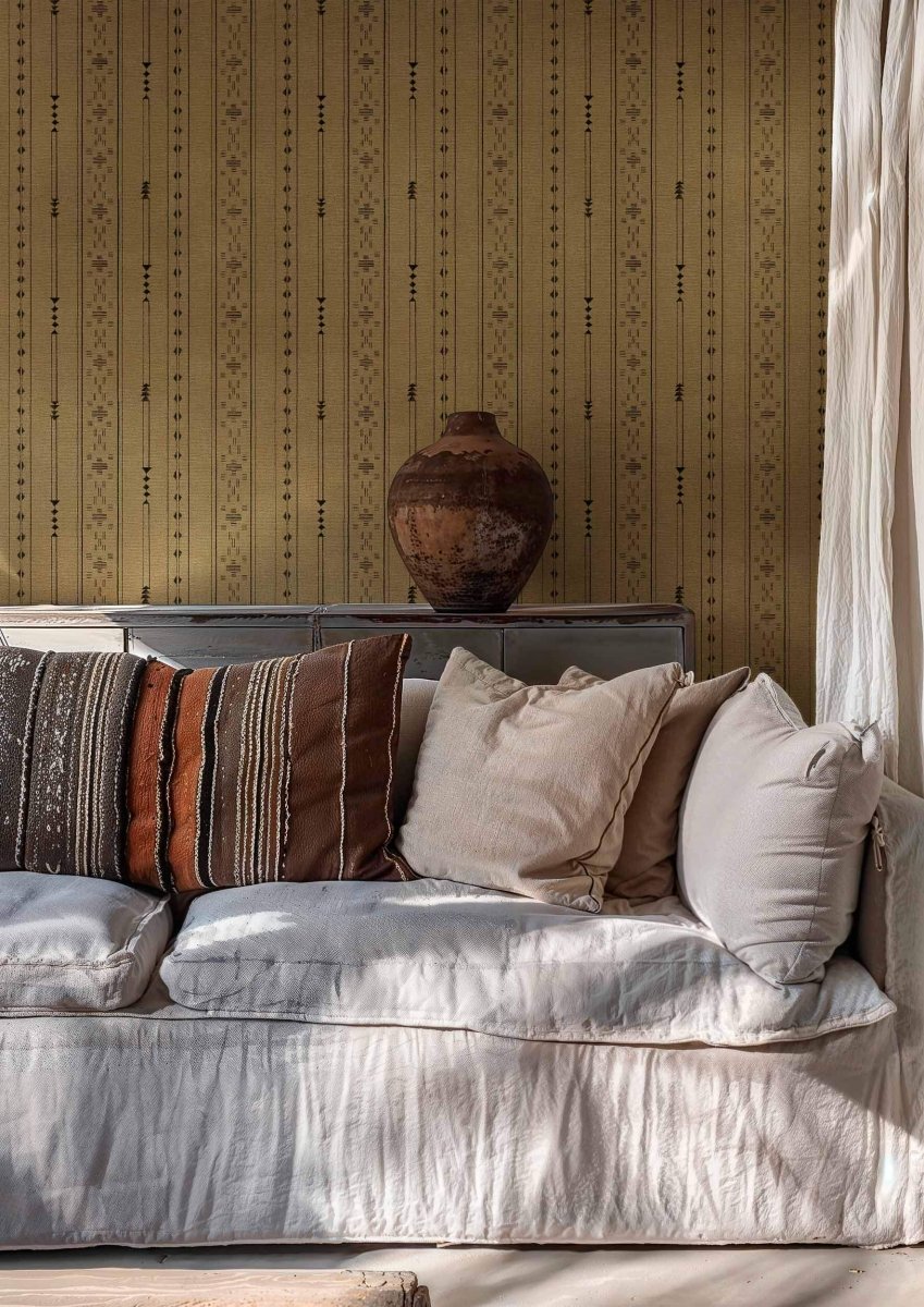 Coordonné Berber Tifinagh Script Sienna behang B00420 - LAB COLOUR THE WORLD