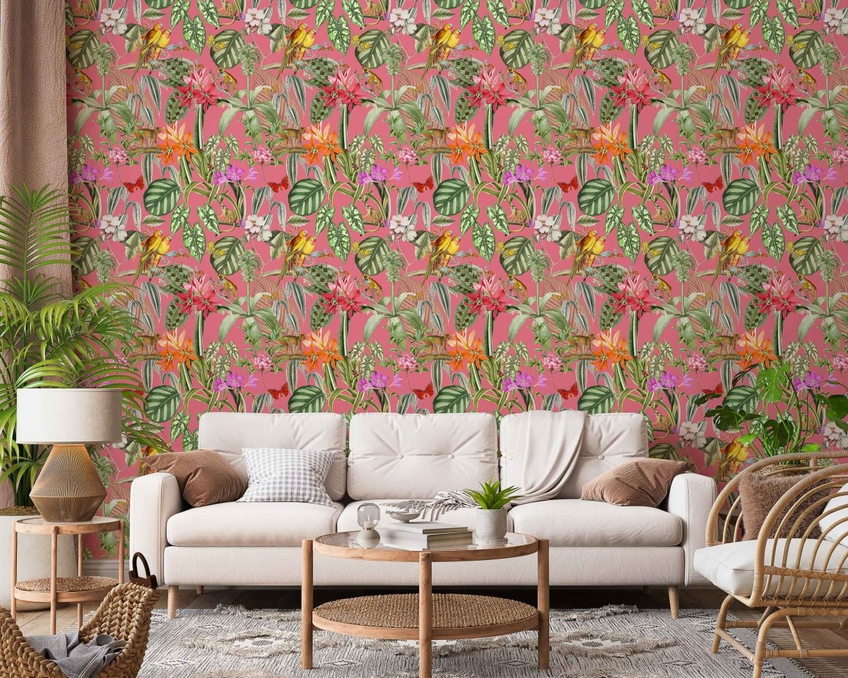 Coordonné Brazil Parrots behang 9900003 - LAB COLOUR THE WORLD