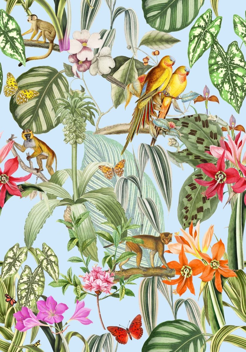 Coordonné Brazil Parrots behang 9900005 - LAB COLOUR THE WORLD