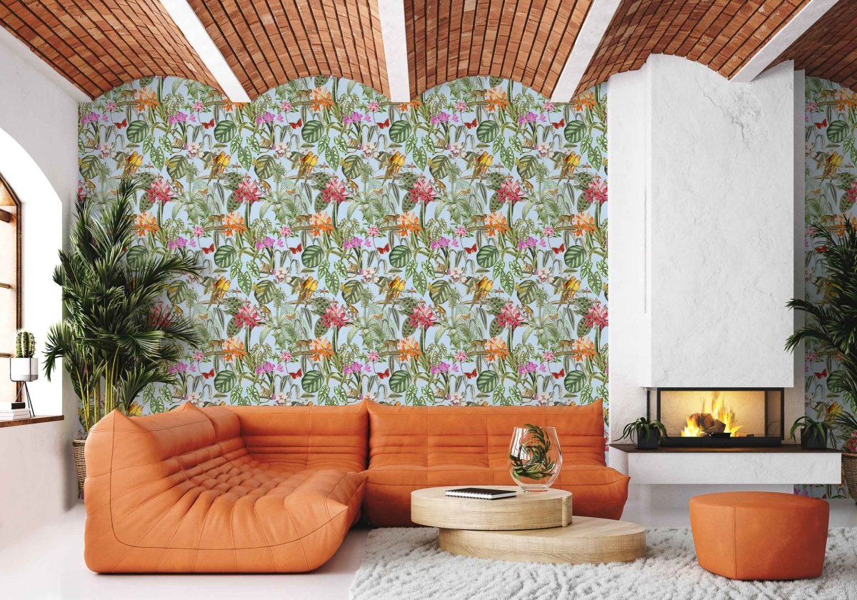 Coordonné Brazil Parrots behang 9900005 - LAB COLOUR THE WORLD