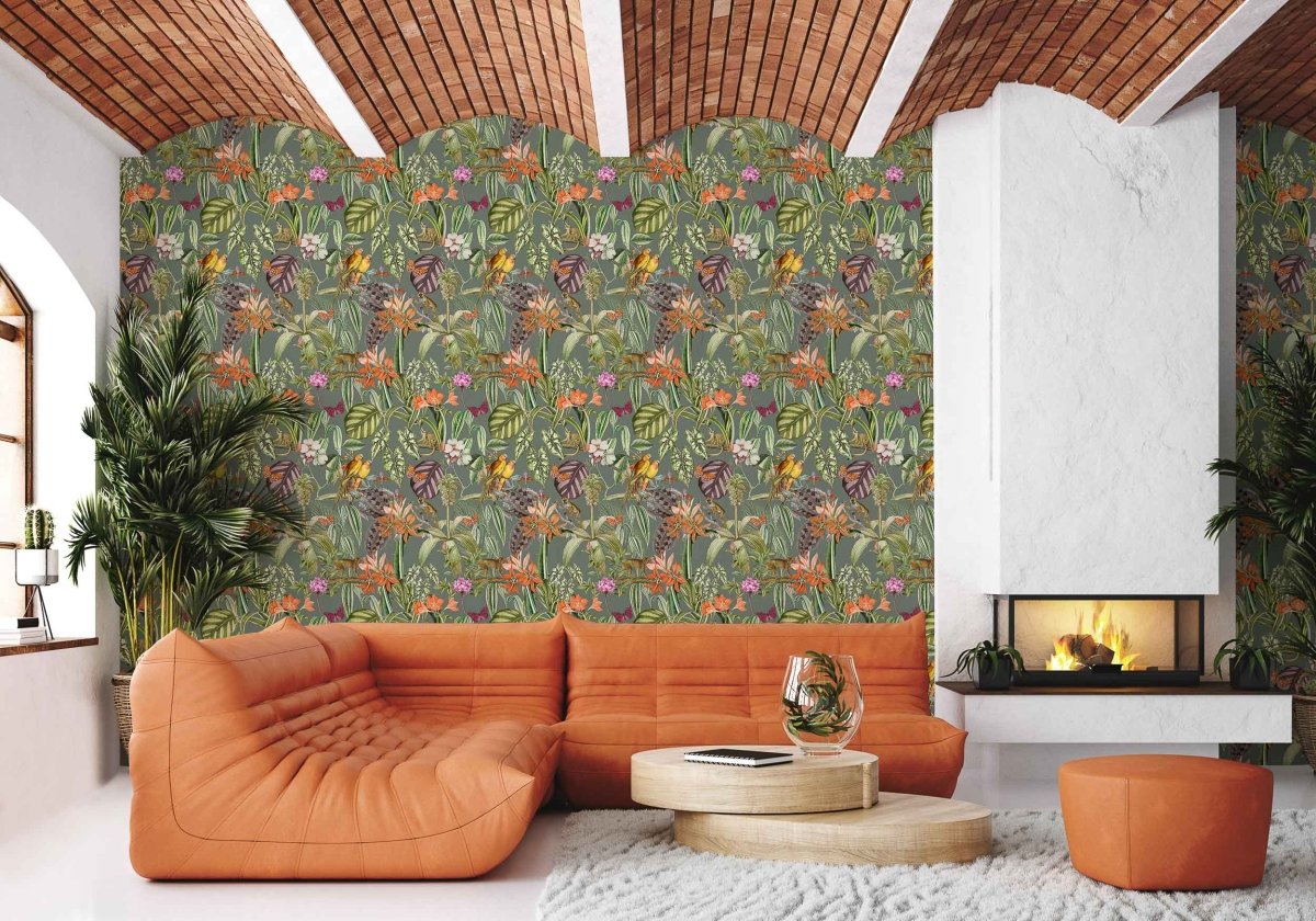Coordonné Brazil Parrots behang 9900007 - LAB COLOUR THE WORLD