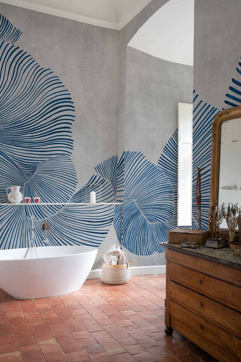 Coordonné Central Saint Martins – Rest Time Diving moment Blue behang A00943 - LAB COLOUR THE WORLD